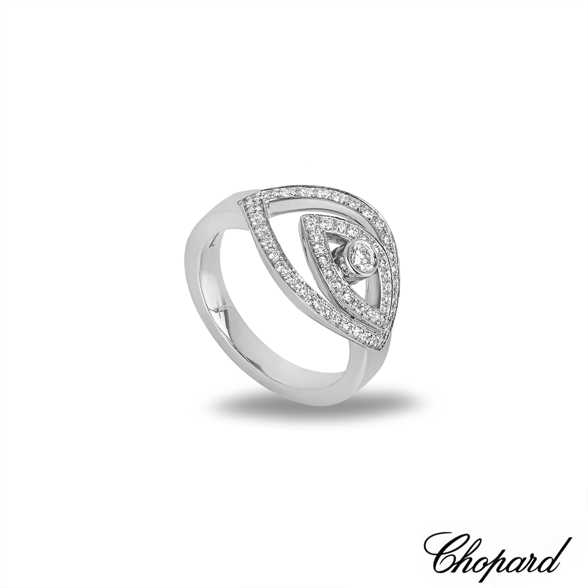 Chopard White Gold Happy Spirit Diamond Ring 82/5655-1109